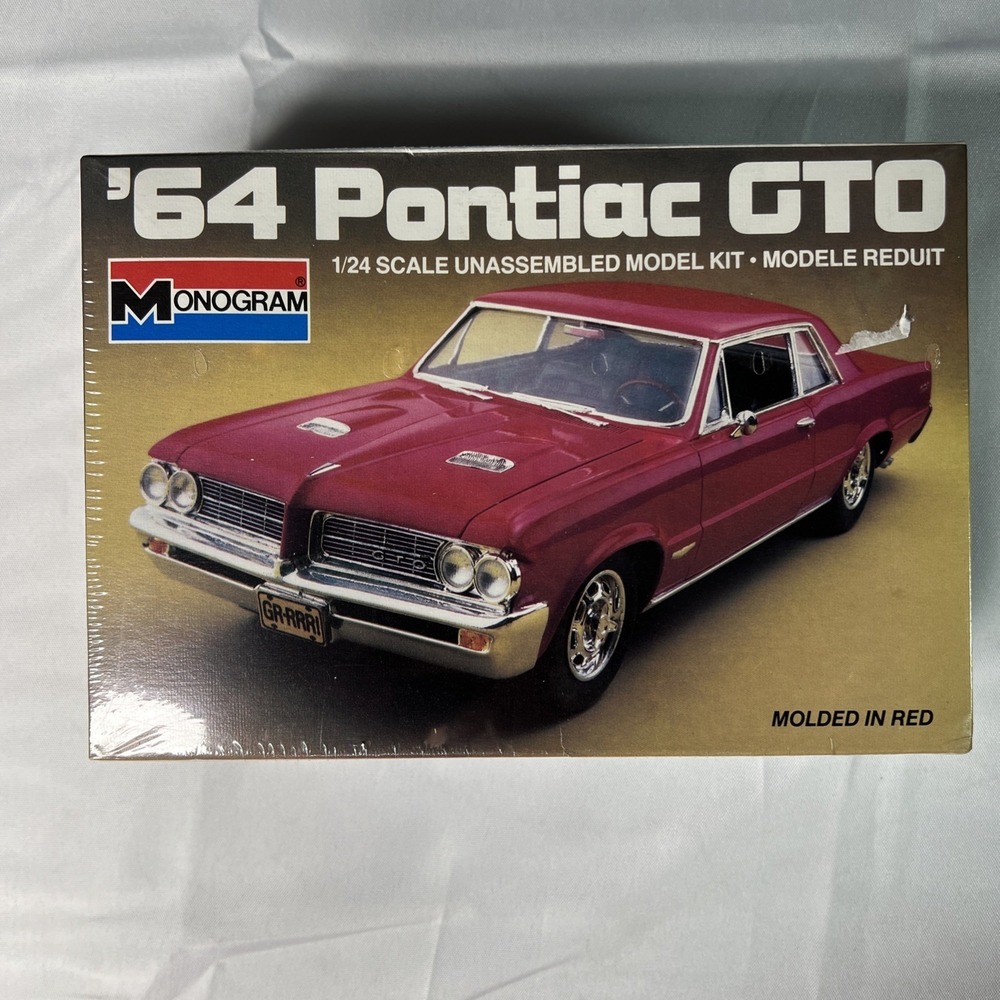 Monogram  '64 Pontiac GTO 1/24 Scale 1964 Model Kit NEW Factory Sealed!
